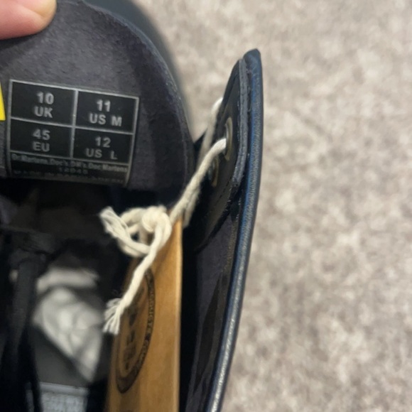 Dr. Martens VEGAN 1460 FELIX LACE UP BOOTS black size 11 men/ women size 12 - Picture 7 of 8